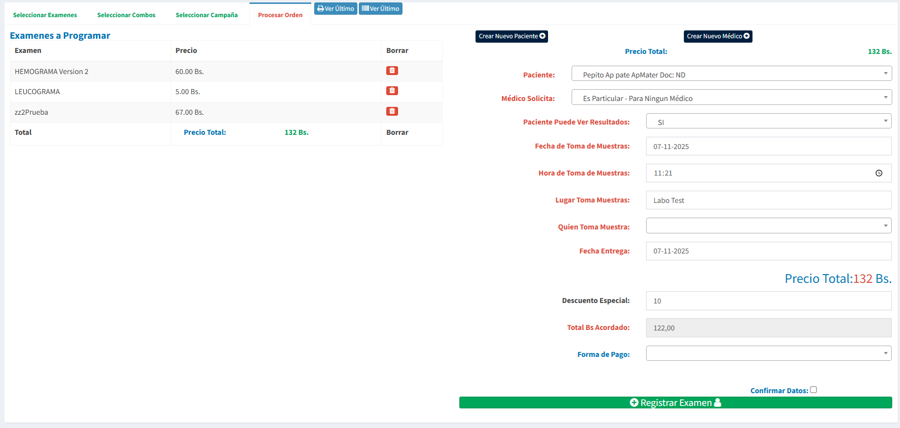 Procesamiento de la Orden con Validación del Sistema